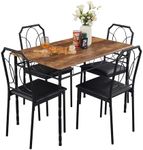 VECELO 5-Piece Dining Set - Industr