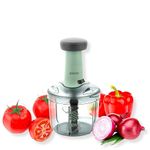 Stewit Food Chopper 900ml, Steel Large Manual Hand-Press Vegetable Chopper Mixer Cutter to Cut Onion, Salad, Tomato, Potato (Pista 900ml)