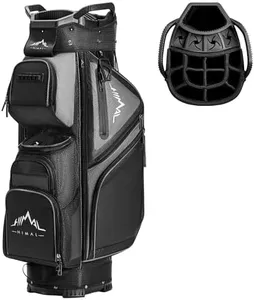 UNIHIMAL 15-Way Golf Cart Bag, Premium Anti-Shake Divider Top Golf Bag with Comfortable Handles, Magnetic Pocket and Rain Cover