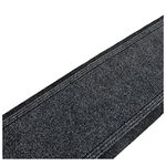 SrS Rugs® Sydney Long Carpet Runner - Heavy-Duty - Stain-Resistant - Absorbent - Non-Slip Rubber Backed - Strong - Industrial Grade - Tough Mat for Hall and Stairs (Black, Length: 19' (80 x 579 cm))