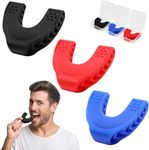 Mystarry 3pcs Jaw Exerciser for Men Women - 3 Resistance Levels Jawline Shaper Gum Exerciser Trainer - Jaw Shark Trainer - Facial Exerciser for Beginner Intermediate & Advanced Users