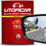 Blind Spot Convex Car Mirror: Rear view | Rearview Mirror Accessories for Car Interior - Women and Men Use Our Automotive Blindspot Mirrors for Larger Image and Improved Traffic Safety (2 pack)