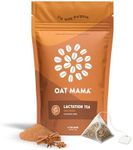 Oat Mama Lactation Tea: Chai Spice, Breastfeeding Support for New Moms, Organic Herbs to Help Increase Milk Supply, Women-Owned, 14 Tea Bags
