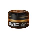 Nishman Hair Styling Hair Wax Gold One: Gloss Finish | Shine Hair Style | Re-Stylable Wax for Men (100g/100ml)