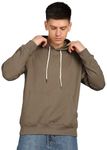 Alan Jones Clothing Men's Solid Hoodies Sweatshirt (Khaki Green_2XL)