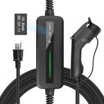 BESENERGY 15A EV Charger, Level 1 J1772 EVSE 20ft Home 110V-120V IP65 Portable Charge Station Compatible with All EV Cars… (Black)
