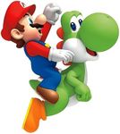 RoomMates RMK1918GM Ninetendo Super Mario Bros. Yoshi and Mario Peel and Stick Giant Wall Decals 23" x 32"