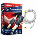 SURAIELEC Fuel Transfer Pump Kit Tank Sucker High Flow Oil Pump, Diesel Pump, Petrol Pump Kit, Hand Oil Transfer Pump for Cars & Bikes, Siphon Pump, Petrol Sucking Pipe, Liquid Transfer Pump