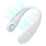 Neck Fan, Ultra Portable Hands Free Bladeless Mini Fan with 360° Cooling Airflow, USB Rechargeable & Whisper Quiet, Ideal for Sports & Indoor Use, Perfect for Women & Men