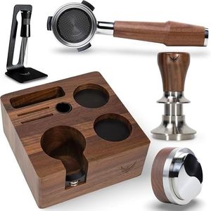 KNODOS Breville Espresso Machine Accessories Kit 54mm Tamper Set Includes Bottomless Portafilter, Distribution Tool, Calibrated Tamper, Tamping Station and WDT