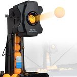 Table Tennis Robot Ping-pong Ball Machine - Multi-Rotation Table Tennis Launcher with Ball Recycle Catch Net, Automatic Ball Collection and Serve Machine for Training