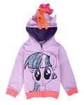 SummitLink Girls' Rainbow Dash Hoodie Purple 90(1-2 Years)