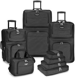 Traveler's Choice Amsterdam Ii 8-Piece Luggage Set, Gray (Gray) - TS6950G-XX