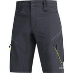 GORE WEAR Men's Shorts, C3, Trail Shorts, Black, L