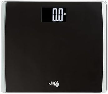 Eat Smart Precision Digital Bathroom Scale, 550 lb High Capacity Scale, Extra Wide Platform, Bath Scale for Body Weight, Black