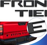 Tailgate Insert Letters Compatible for Frontier 2022 2023 3M Adhesive & 3D Raised Tailgate Decal Letters (Matte Black)