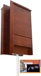 BestNest Premium Stained Double Bat House Kit with White Pole, 200 Bats
