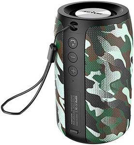 ZEALOT Bluetooth Speaker, Portable Speaker, S32 Outdoor Speaker, Waterproof IPX5, Dual Pairing, Stereo Sound/TF Card/USB/AUX Competible for iPhone14 Samsung Home/Hiking/Fishing- Camo