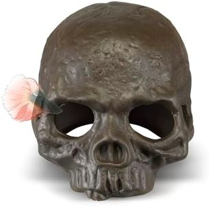 Carefree Fish Aquarium Ceramic Skull Decoration Fish Tank Head Skeleton Aquarium Decorative Cave Landscape Pet Reptile House