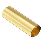 uxcell Brass Sheet Roll, Metal Foil Plate 1000mm x 100mm x 0.02mm