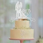 Spiareal 4 Pcs Mr and Mrs Cake Topp