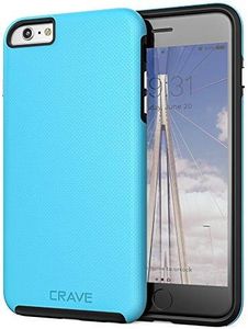 Crave iPhone 6S Plus Case, Dual Guard Protection Series Case for iPhone 6 6s Plus (5.5 Inch) - Sky Blue