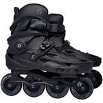 Awaken 4 Wheel Inline Skate Roller Blades (Black, 9)