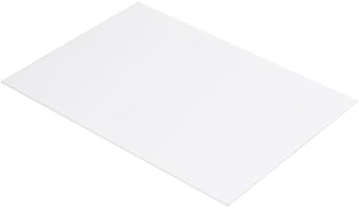 MECCANIXITY ABS Plastic Sheet 10 Inch x 8 Inch x 0.02 Inch ABS Styrene Sheets for Building Model DIY Crafts Panel White 3 Pcs