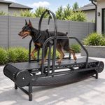 Dog Treadmill for Large Dogs Medium Dogs,Adjustable Ramp Canine Running Slatmill Machine with Pedometer for Exercise & Healthy & Fit Pet Life, Used Indoor Home Up to 500LBS
