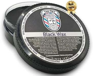 Cera pelo hombre Negra Anti-Canas: Resistente al Agua, Fijación Duradera y Efecto Natural para Cubrir Hasta un 60% de Canas - Enriquecida con Cera de Abeja, Fácil de Quitar con Agua y Jabón