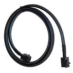 JOUKAYEA Mini-SAS to Mini SAS HD Cable Internal SFF-8643 to SFF-8643 for Mini SAS to Sata Adapter Backplane Raid Controller Card (1M Length)