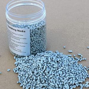 1/8" Ceramic Tumbling Tumbler Tumble Media Fast Cut Deburr Tumbling Media - 2 LBS (Clean, Dry and Store) for use in Vibrating Tumbler or Rotating Tumblers