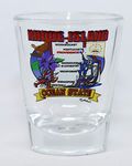 Rhode Island State Elements Map Shot Glass