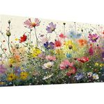 Flowers Diamond Painting kits for Adults(16x24in)-Large Diamond art Painting for Adults,Wild Flowers 5D Diamond Painting for Gift Wall Decor Gem Arts