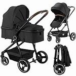 Arlifo Baby Strollers 2 in 1 Standard Bassinet Stroller Carriage Infant Toddler Girl Boy Lightweight Foldable Travel Newborn Stroller Pram Stroller Coches para Bebes Modernos 2027