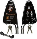TiGr Lock Blue Mini u-Lock 2-Pack: A Keyed Alike Pair of Bike Locks with Frame Mount: Strong and Lightweight ULocks for Bicycle, eBike, Scooter Security
