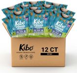 Kibo Veggie Chips Sea Salt Flavor - Plant-Based Protein, Gluten-Free, Non-GMO, Vegan-Friendly - Fun Crunchy Bite-Sized 3D Triangles - Light, Crunchy Texture - Made with REAL Veggies - 12 Pack