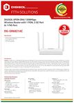 Cable Connector Digisol DG-GR6821AC XPON ONU 1200 Mbps Wi Fi Router with 1 PON, 2 GE Port & 1 FXS Port (BSNL Port)