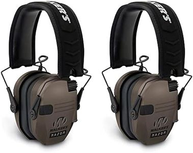 Walker's 2-Pack Electronic Hearing Protection Earmuffs, Razor Slim Shooter, Dark Earth