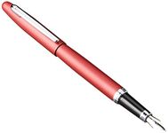 Sheaffer VFM, Excessive Red, Nickel Plate Trim, Fountain Pen: Medium Nib