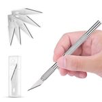 GLUN Pen Style Detailing Knife Pack of 1 with 5 Replaceable Sharp Blades for Carving Mat, Cutting Paper, Cardboard Sheets, & Thermocol Craft