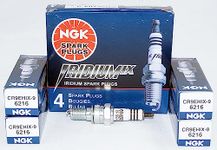 NGK (6216) CR9EHIX-9 Spark Plug - Pack of 4