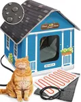 Heated Cat House for Outside - Heated Outdoor Cat House Weatherproof - Cat Houses for Outdoor Cats - Outdoor Heated Cat House - Heated Cat Houses for Outdoor Cats - Waterproof Outdoor Cat Shelter