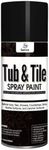 Black Tile Paint Tub and Tile Refinishing Spray Paint High Gloss Spray Paint Waterproof Black Bathtub Kit for Tiles Ceramic, Porcelain, Fiberglass, Bathroom Walls, Bathtubs Sinks Countertops, Toilets