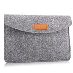 MoKo Sleeve Fits 6-8 Inch Kindle E-Reader, Protective Felt Cover Case Pouch Bag Fit with Kindle Paperwhite (11th Gen.) 2021 6.8", Kindle Paperwhite Signature Edition 2021 6.8", Light Gray