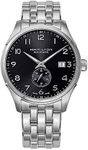 Hamilton H42515135 Men's Watch, Jazzmaster Small Second Auto, Black Dial, Stainless Steel, Sapphire Crystal, Automatic Winding, Water Resistant to 5 ATM, 1.5 inches (39.5 mm), Swiss Watch, Black,