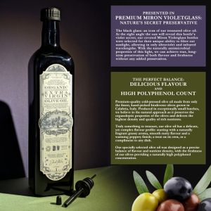 Organic Extra Virgin Olive Oil, 1L – Cold Pressed, Unfiltered