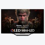 Hisense 55U78N-55 inch Mini-LED PRO 4K QLED 144Hz Google TV with Quantum Dot Technology, DTS Virtual: X, HDR10/HDR10+/HLG, 1500 Nits Peak Brightness