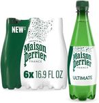 Maison Perrier Unflavored Sparkling Water, 16.9 Fl Oz Plastic Water Bottles, 6 Count 101.4 fl oz