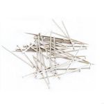 Crafts Haveli Sharp Steel Silver Push Pins, Office Pins, Paper Pins,All Pins (Pack of 100)